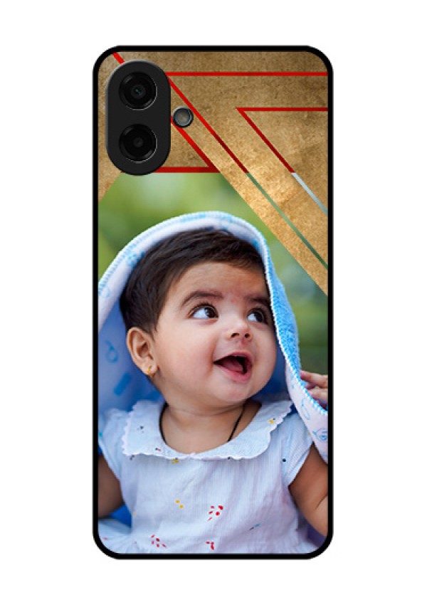 Samsung Galaxy M17e Custom Glass Phone Case - Gradient Abstract Texture Design