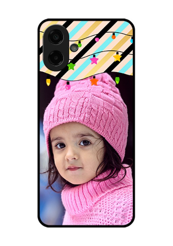 Samsung Galaxy M17e Custom Glass Phone Case - Lights Hanging Design