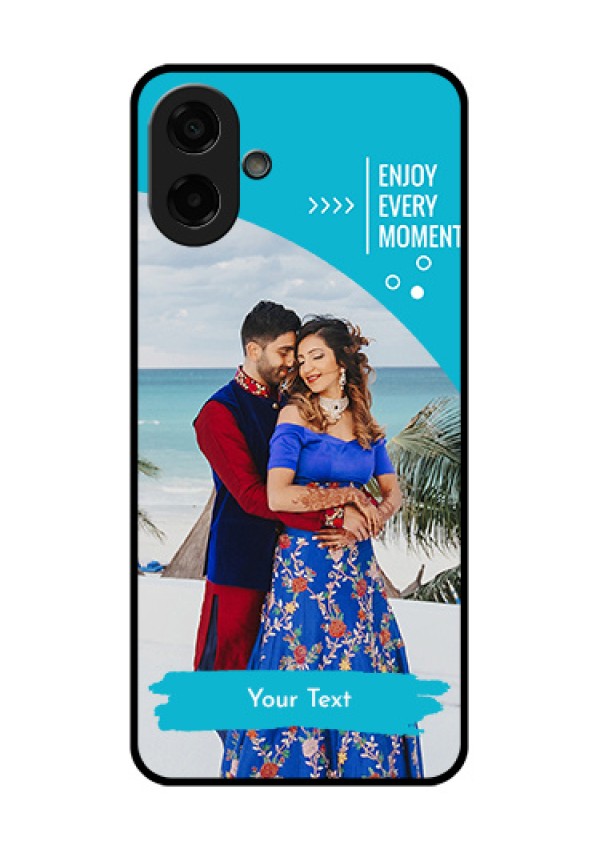 Samsung Galaxy M17e Custom Glass Phone Case - Happy Moment Design