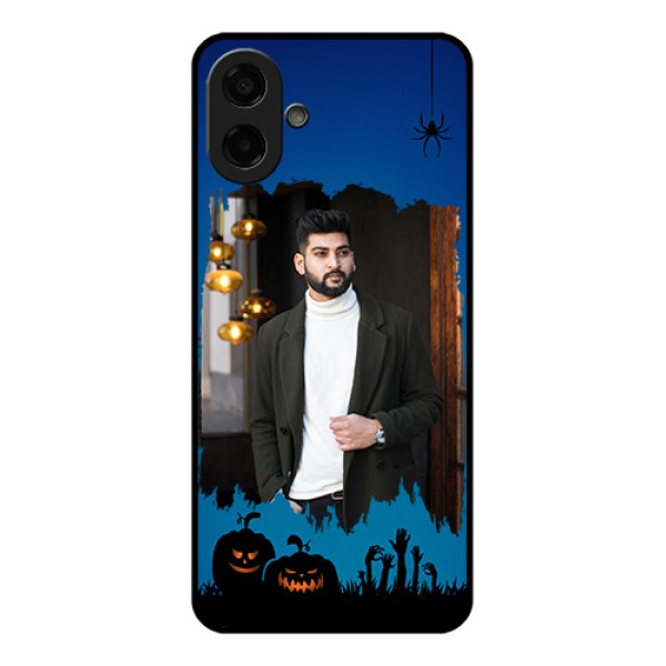 Samsung Galaxy M17e Custom Glass Phone Case - With Pro Halloween Design Samsung Galaxy M17e Custom Glass Phone Case - With Pro Halloween Design