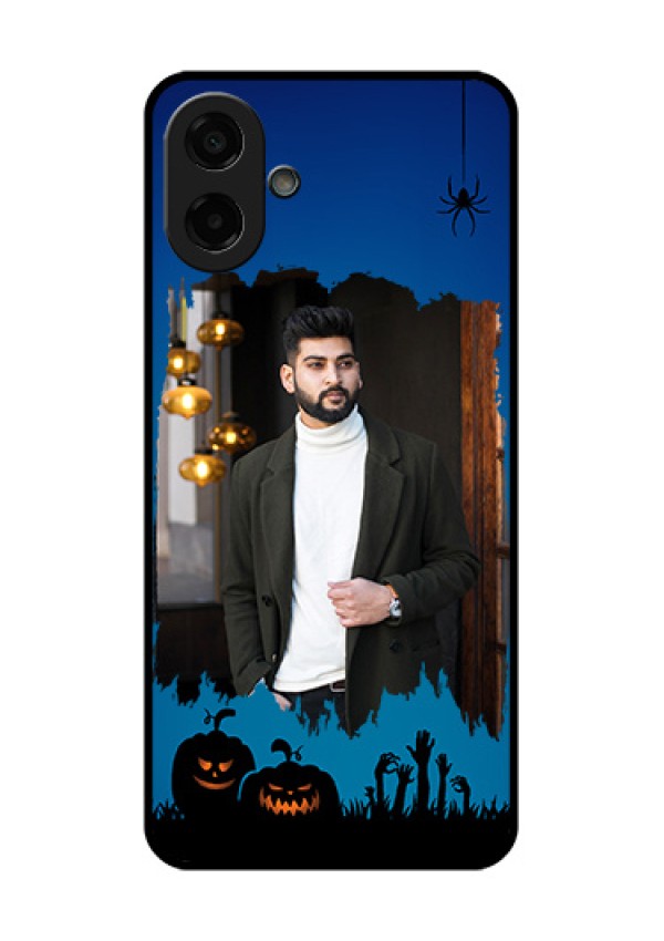 Samsung Galaxy M17e Custom Glass Phone Case - With Pro Halloween Design