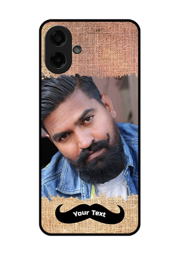 Samsung Galaxy M17e Custom Glass Phone Case - With Texture Design