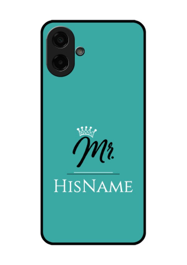 Samsung Galaxy M17e Custom Glass Phone Case - Mr With Name Design