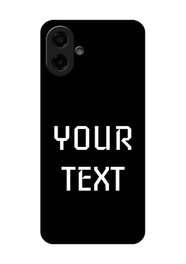 Samsung Galaxy M17e Custom Glass Phone Case - Your Name Design