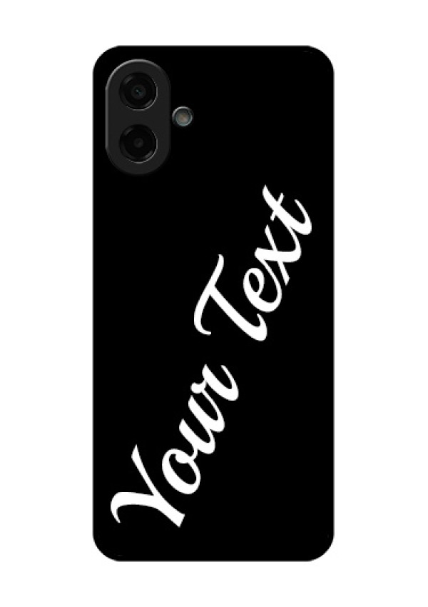 Samsung Galaxy M17e Custom Glass Phone Case - With Your Name Design