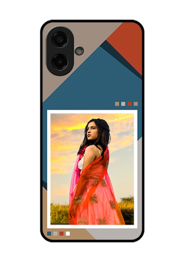 Samsung Galaxy M17e Custom Glass Phone Case - Retro Color Pallet Design
