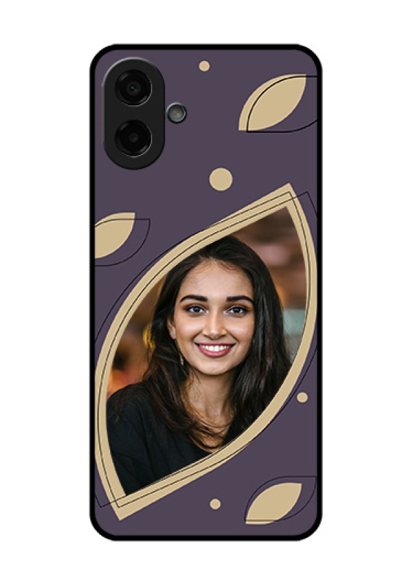 Samsung Galaxy M17e Custom Glass Phone Case - Falling Leaf Design