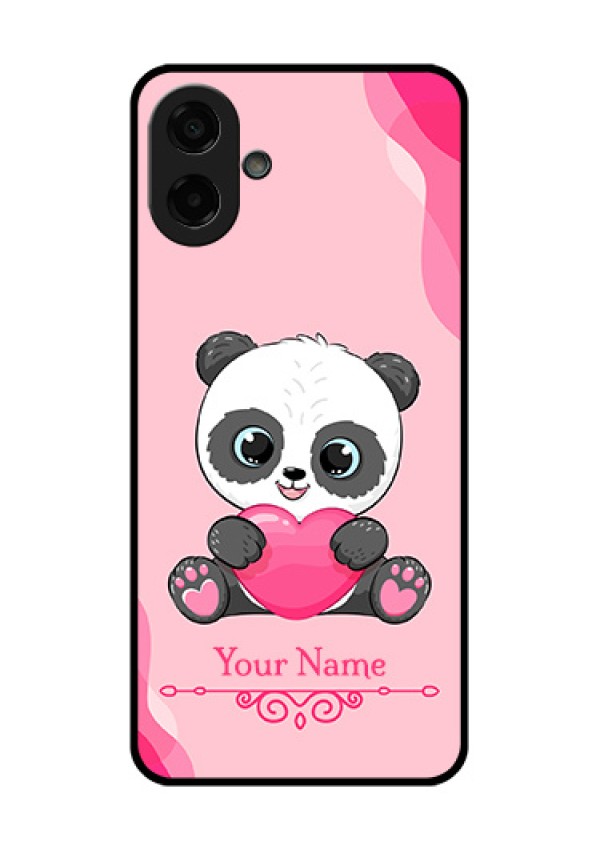 Samsung Galaxy M17e Custom Glass Phone Case - Cute Panda Design