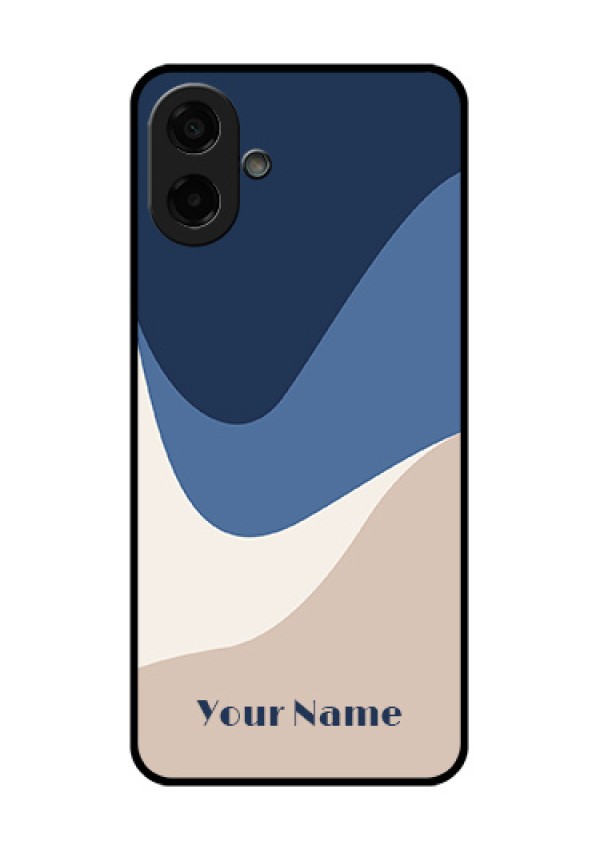 Samsung Galaxy M17e Custom Glass Phone Case - Abstract Drip Art Design