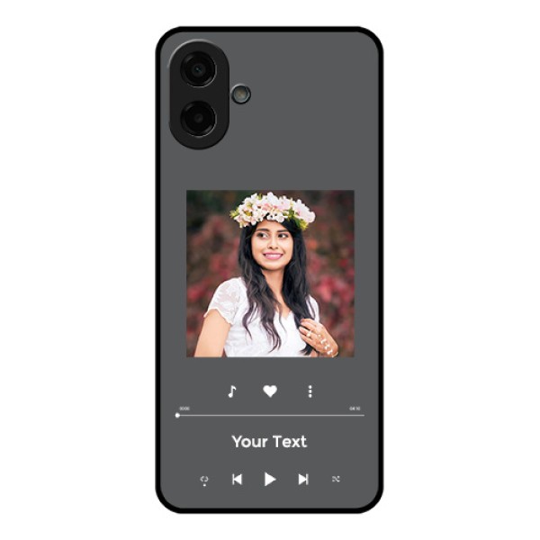 Samsung Galaxy M17e Custom Glass Phone Case - Play The Music Design