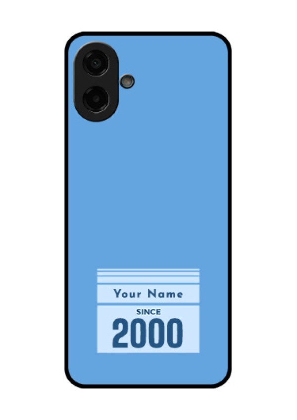 Samsung Galaxy M17e Custom Glass Phone Case - Custom Year Of Birth Design