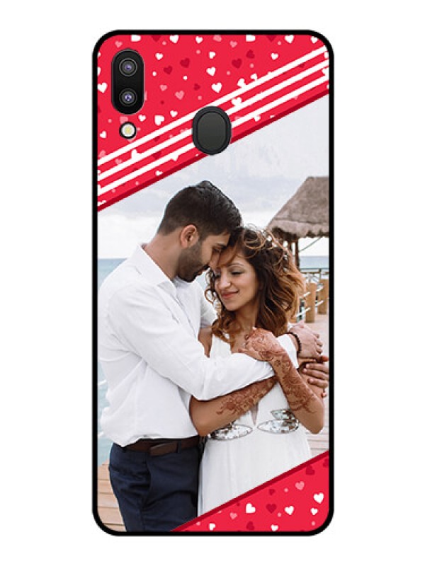 Custom Galaxy M20 Custom Glass Mobile Case - Valentines Gift Design