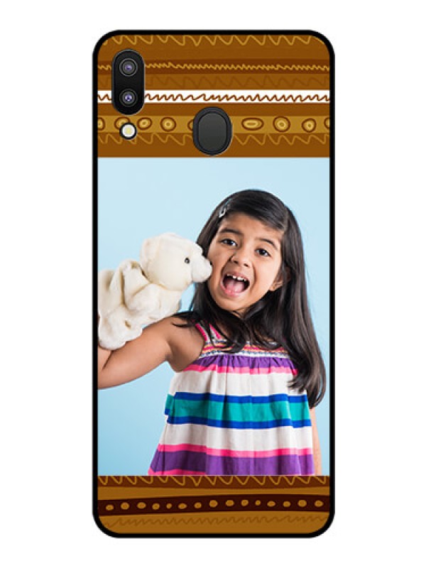 Custom Galaxy M20 Custom Glass Phone Case - Friends Picture Upload Design 