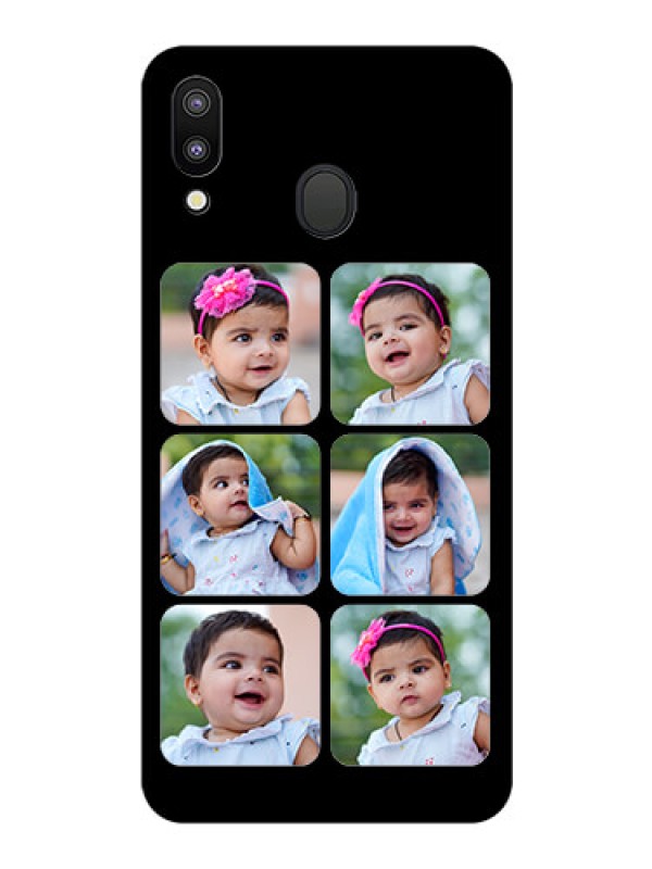 Custom Galaxy M20 Photo Printing on Glass Case - Multiple Pictures Design