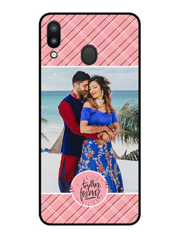 Custom Galaxy M20 Personalized Glass Phone Case - Together Forever Design