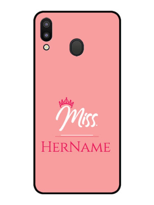 Custom Galaxy M20 Custom Glass Phone Case Mrs with Name