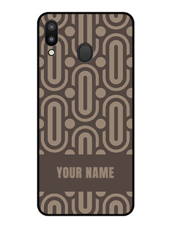 Custom Galaxy M20 Custom Glass Phone Case - Captivating Zero Pattern Design
