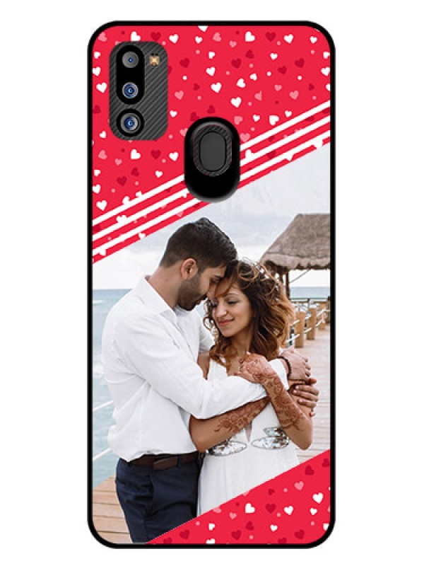 Custom Galaxy M21 2021 Edition Custom Glass Mobile Case - Valentines Gift Design