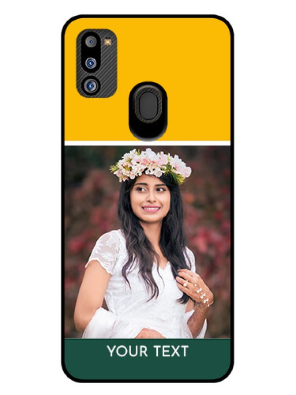 Custom Galaxy M21 2021 Edition Photo Printing on Glass Case - Love You Design