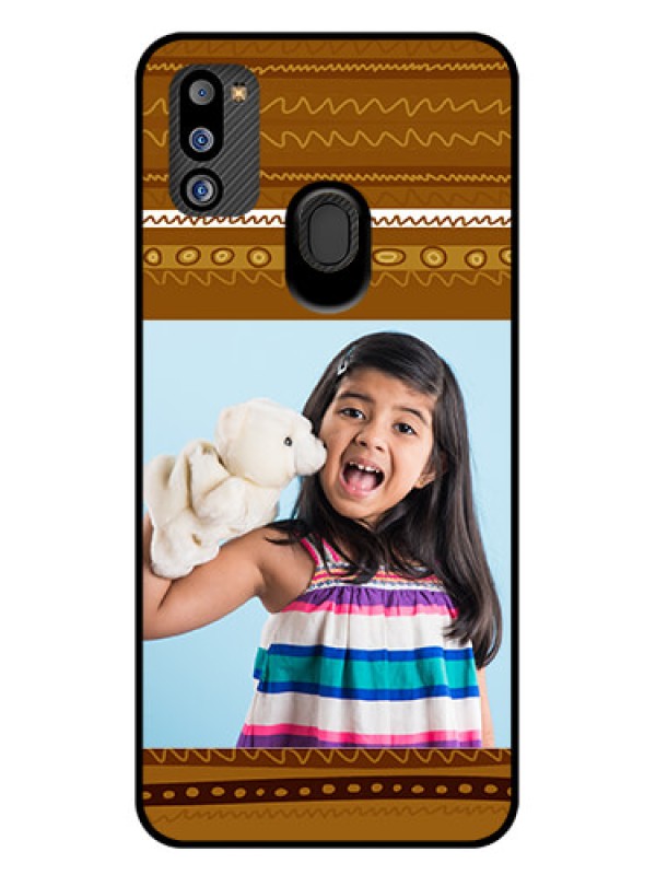 Custom Galaxy M21 2021 Edition Custom Glass Phone Case - Friends Picture Upload Design 
