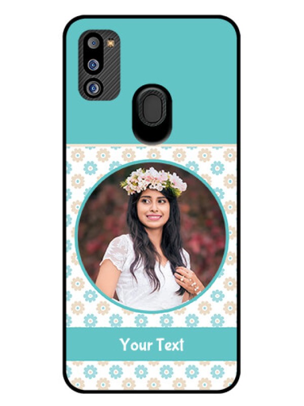 Custom Galaxy M21 2021 Edition Custom Glass Mobile Case - Beautiful Flowers Design