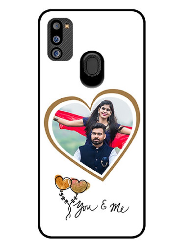 Custom Galaxy M21 2021 Edition Custom Glass Mobile Case - You & Me Design