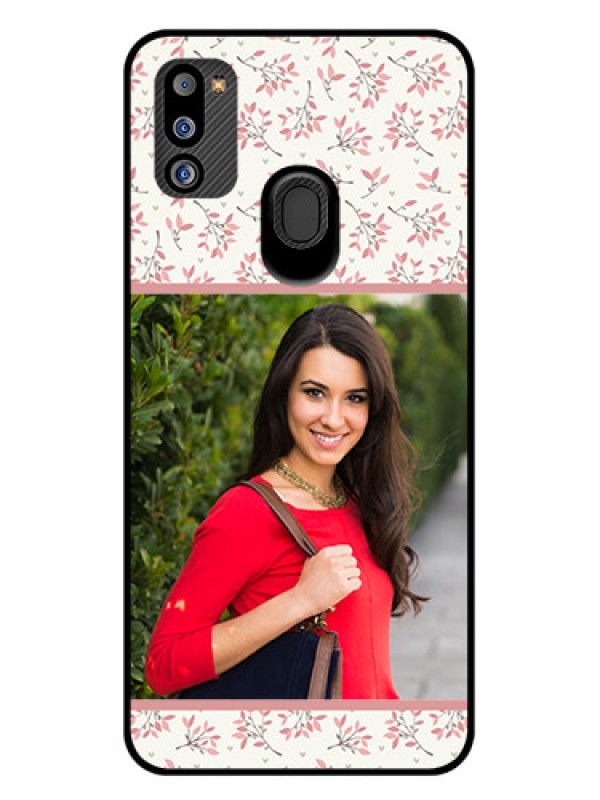 Custom Galaxy M21 2021 Edition Custom Glass Phone Case - Premium Floral Design