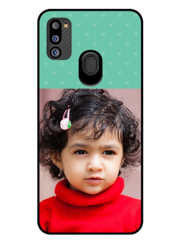 Custom Galaxy M21 2021 Edition Custom Glass Phone Case - Lovers Picture Design