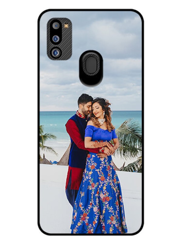 Custom Galaxy M21 2021 Edition Photo Printing on Glass Case - Upload Full Picture Design