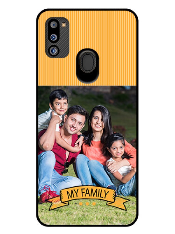 Custom Galaxy M21 2021 Edition Custom Glass Phone Case - My Family Design