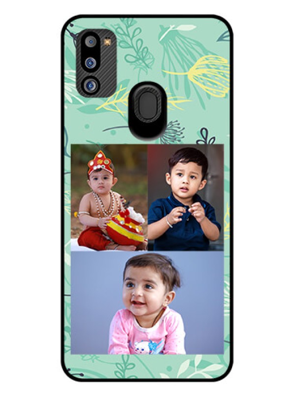 Custom Galaxy M21 2021 Edition Photo Printing on Glass Case - Forever Family Design 