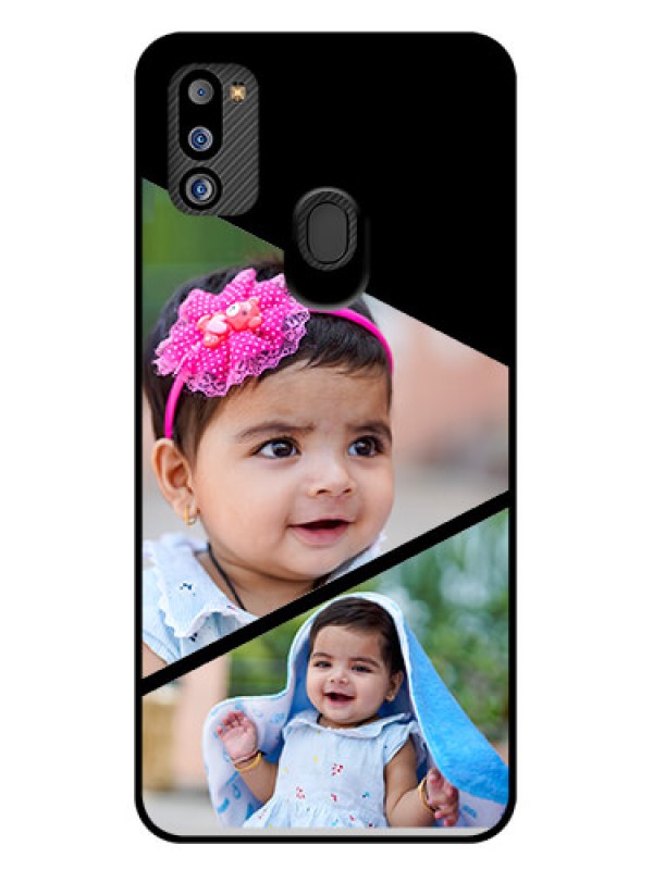 Custom Galaxy M21 2021 Edition Custom Glass Phone Case - Semi Cut Design