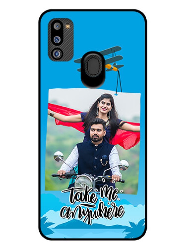 Custom Galaxy M21 2021 Edition Custom Glass Mobile Case - Traveller Design 