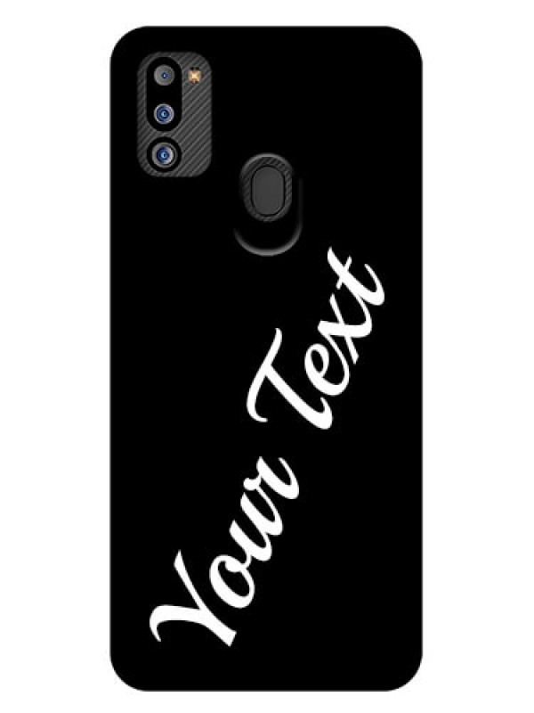 Custom Galaxy M21 2021 Edition Custom Glass Mobile Cover with Your Name