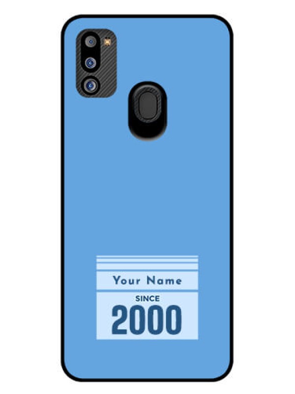Custom Galaxy M21 2021 Custom Glass Mobile Case - Custom Year of birth Design
