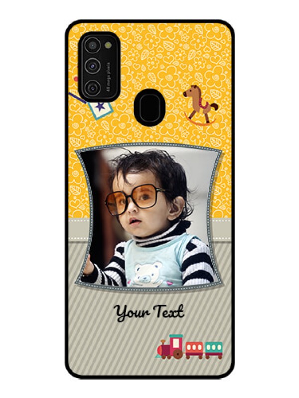 Custom Galaxy M21 Personalized Glass Phone Case  - Baby Picture Upload Design