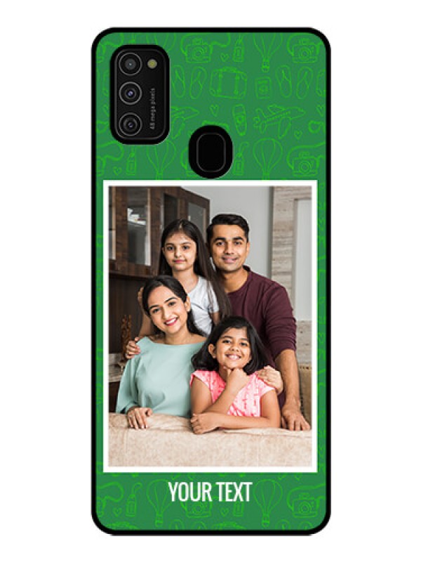 Custom Galaxy M21 Personalized Glass Phone Case  - Picture Upload Design