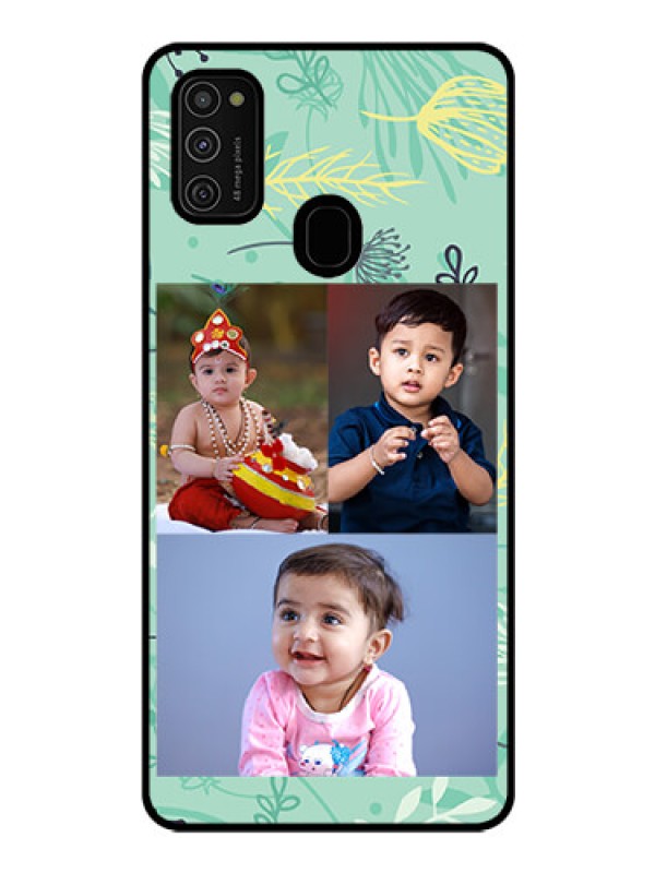 Custom Galaxy M21 Photo Printing on Glass Case  - Forever Family Design 