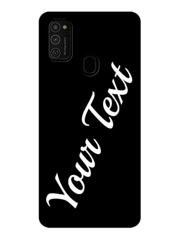 Custom Galaxy M21 Custom Glass Mobile Cover with Your Name