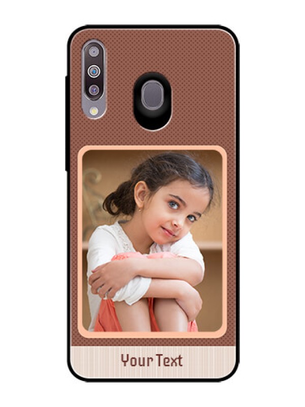 Custom Samsung Galaxy M30 Custom Glass Phone Case  - Simple Pic Upload Design