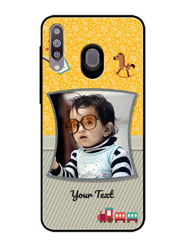 Custom Samsung Galaxy M30 Personalized Glass Phone Case  - Baby Picture Upload Design