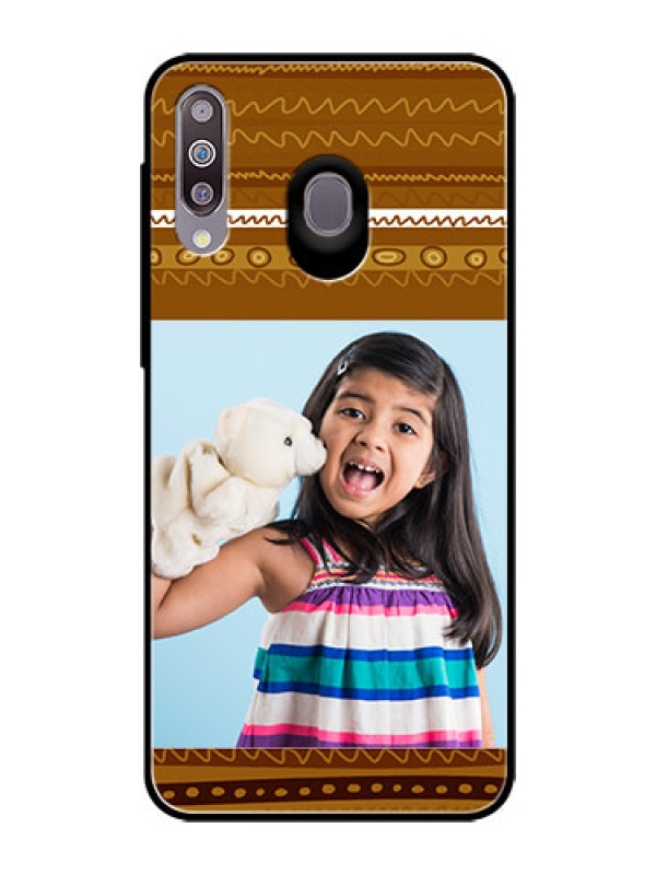 Custom Samsung Galaxy M30 Custom Glass Phone Case  - Friends Picture Upload Design 