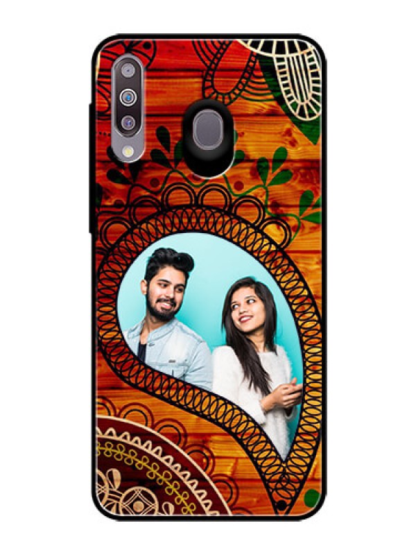Custom Samsung Galaxy M30 Personalized Glass Phone Case  - Abstract Colorful Design