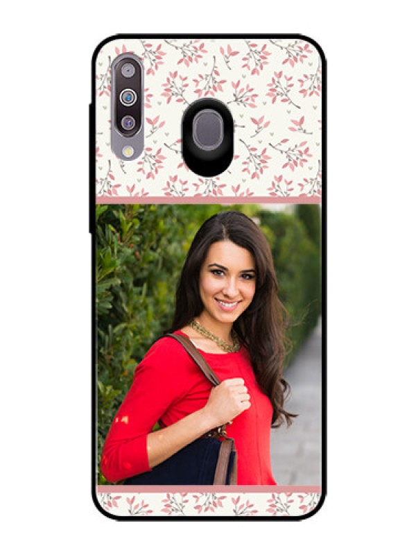 Custom Samsung Galaxy M30 Custom Glass Phone Case  - Premium Floral Design