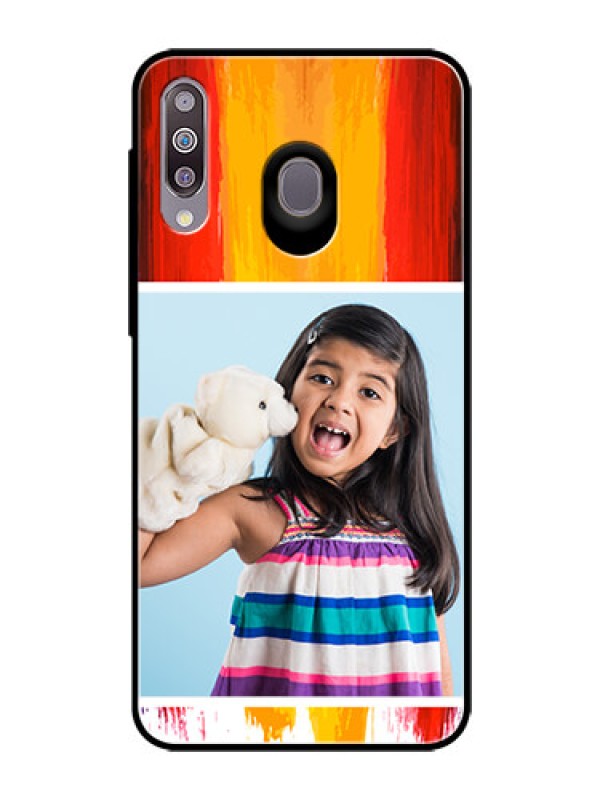 Custom Samsung Galaxy M30 Personalized Glass Phone Case  - Multi Color Design