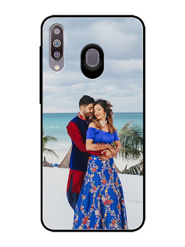 Custom Samsung Galaxy M30 Photo Printing on Glass Case  - Upload Full Picture Design