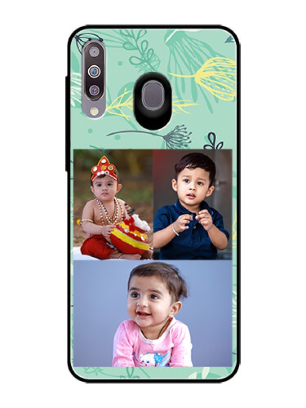 Custom Samsung Galaxy M30 Photo Printing on Glass Case  - Forever Family Design 