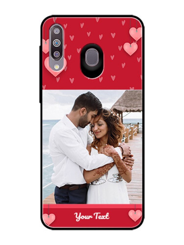 Custom Samsung Galaxy M30 Custom Glass Phone Case  - Valentines Day Design