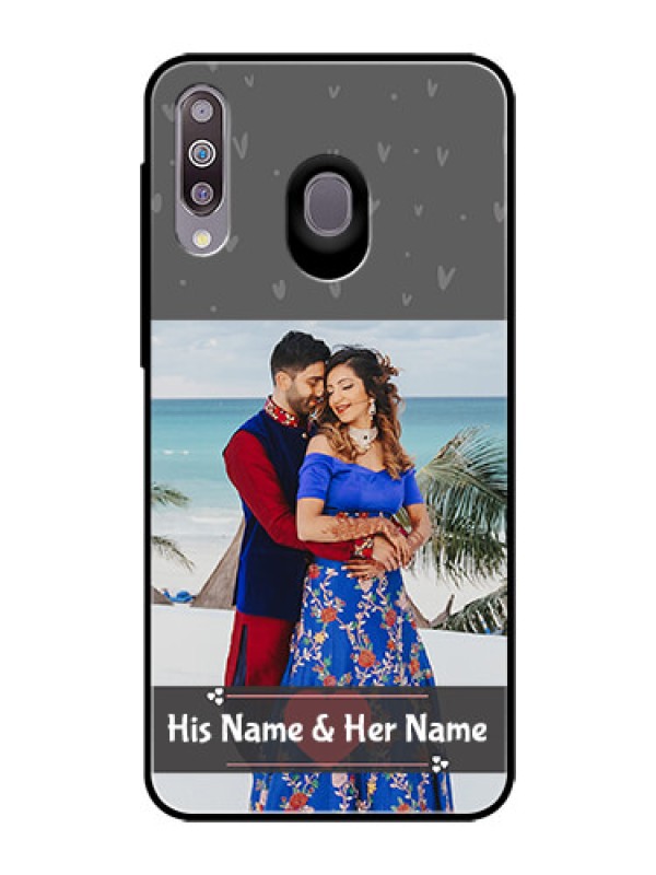 Custom Samsung Galaxy M30 Custom Glass Mobile Case  - Buy Love Design with Photo Online