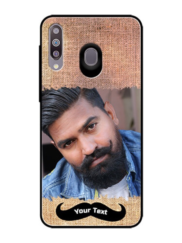 Custom Samsung Galaxy M30 Personalized Glass Phone Case  - with Texture Design
